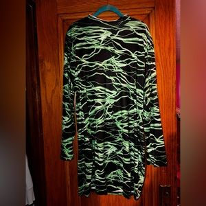 SHEIN green lightning dress